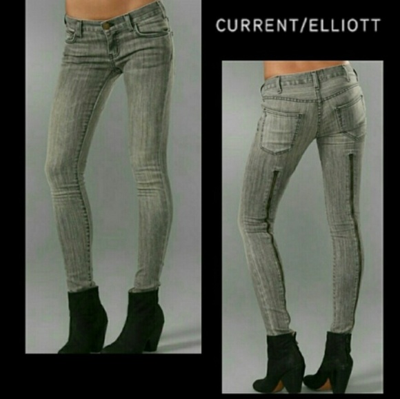 Denim - Current/Elliott The Back Zip Skinny